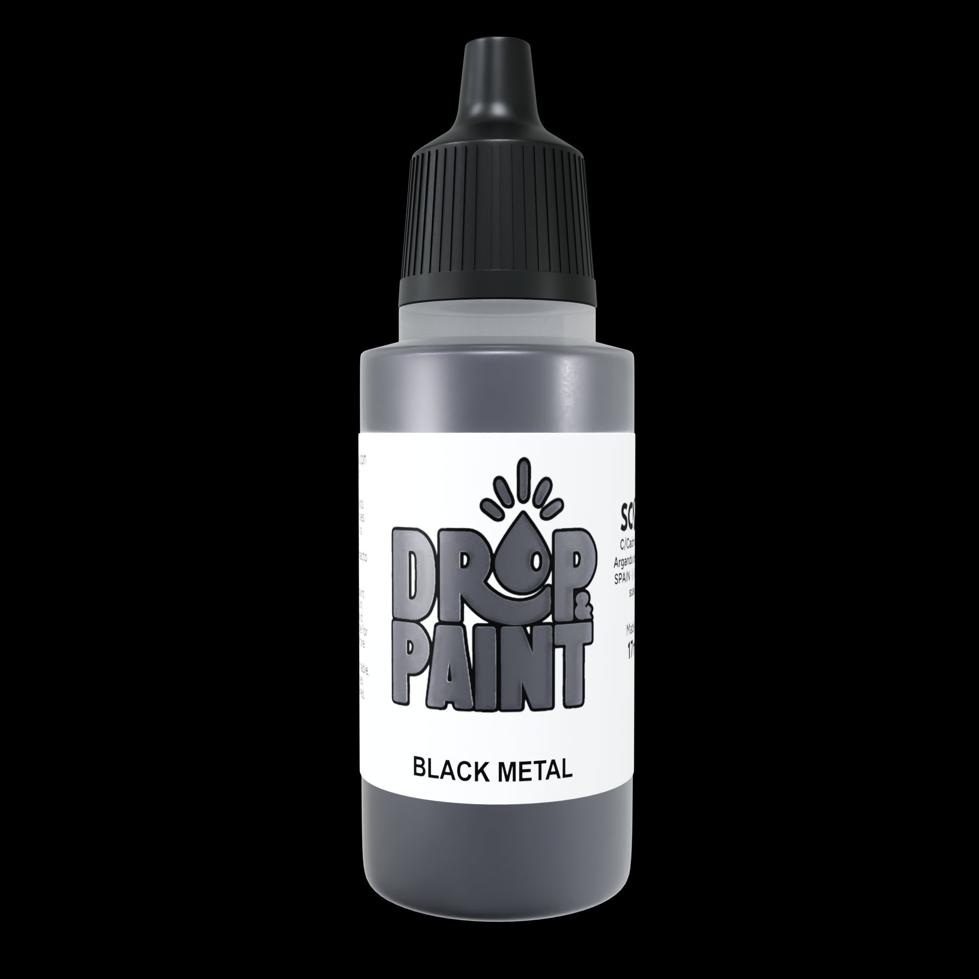 Scale 75 SDP-105 Drop and Paints Black Metal  17ml (9210268287213)