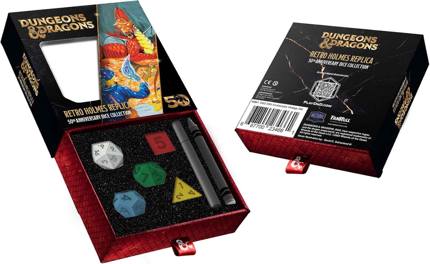 MDG Fanroll D&D 50th Anniversary Retro Set