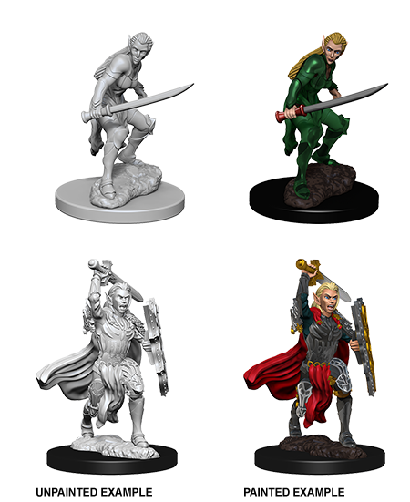 WizKids 73385 D&D Nolzurâ€™s Marvelous Miniatures: Female Elf Fighter (9003792007405)