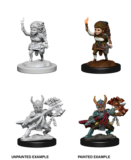 WizKids 73387 D&D Nolzurâ€™s Marvelous Miniatures: Female Halfling Fighter (9003792269549)