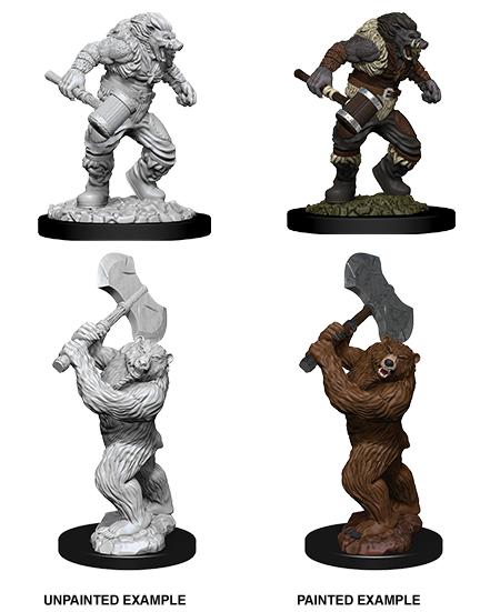 WizKids 73715 D&D Nolzurâ€™s Marvelous Miniatures: Wereboar & Werebear (9003803705581)