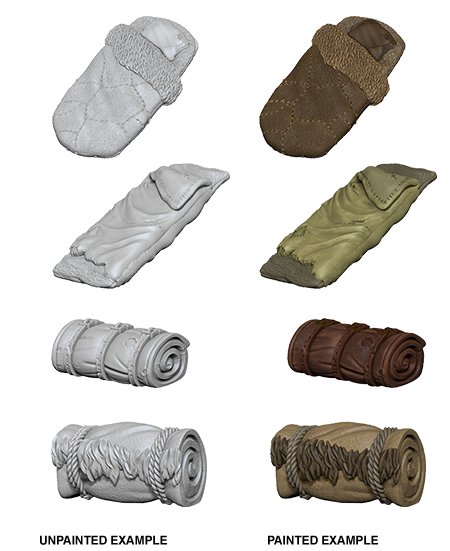 WizKids 73859 Deep Cuts Unpainted Miniatures: Bedrolls (9003807310061)