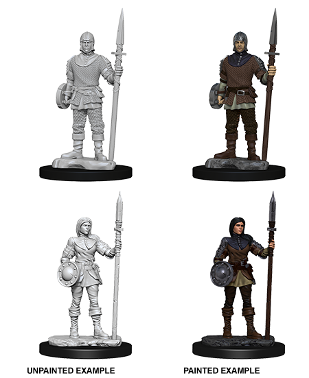 WizKids 73870 Deep Cuts Unpainted Miniatures: Guards (9003808555245)