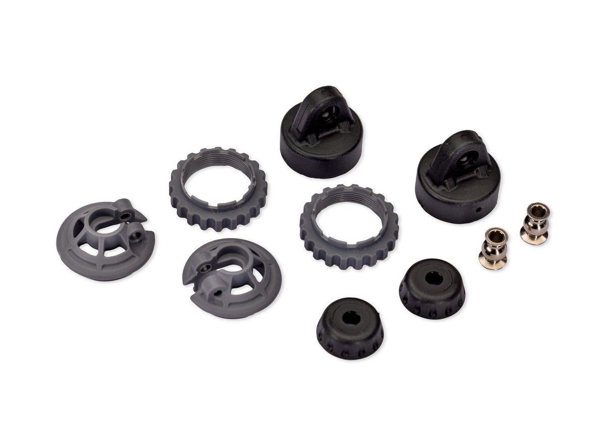 Traxxas GTR Caps &amp; Spring Retainers Slate Grey RC Shock Parts - 7468-SLGRY - TRX7468-SLGRY