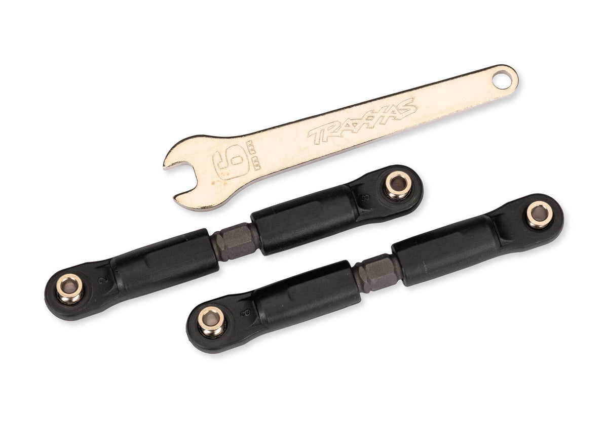 Traxxas X-Short Steel Camber Link with Rod Ends &amp; 6mm Wrench Grey RC Turnbuckle Set - 7491 - TRX7491-GRAY