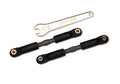 Traxxas Long Steel Camber &amp; Toe Links Assembled Grey RC Suspension Link Set - 7493 - TRX7493-GRAY