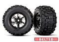 Traxxas T&W XMAXX BLK CHRM WHL MAXX AT RC Wheel & Tyre Set 1/5 Scale