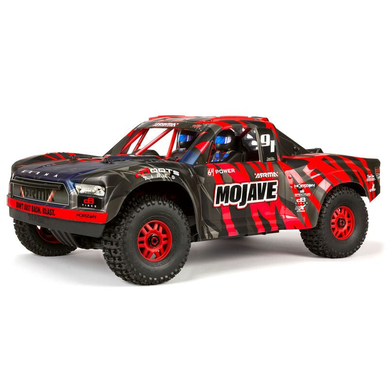 ARRMA 7604V2T2 MOJAVE 6S 4WD BLX 1/7 Desert Truck RTR Red/Black (8324286644461)