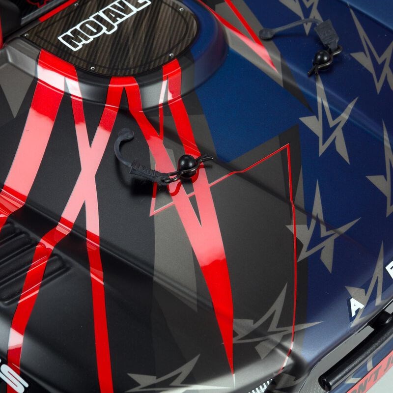 ARRMA 7604V2T2 MOJAVE 6S 4WD BLX 1/7 Desert Truck RTR Red/Black - Hobby City NZ