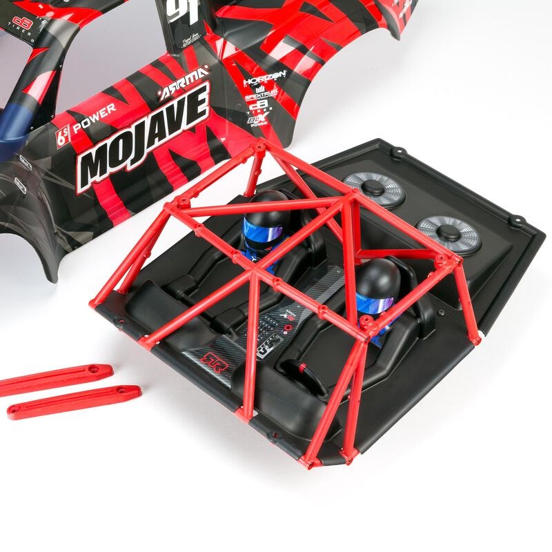 ARRMA 7604V2T2 MOJAVE 6S 4WD BLX 1/7 Desert Truck RTR Red/Black (8324286644461)