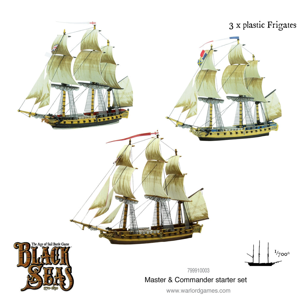 Black Seas 791510001 1/700th  Master & Commander Starter Set (8949307900141)