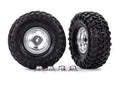 Traxxas 8159 Tires & wheels assembled glued (requires #8255A extended thread stub axle) (8195286040813)