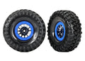 Traxxas 8182A Tires & Wheels Method Blk Chrm Blue Bdlk (8873559163117)