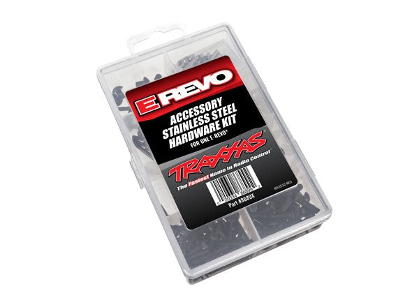 Traxxas 8689X HARDWARE KIT STAINLESS E-REVO VXL CMPLT (8828403220717)
