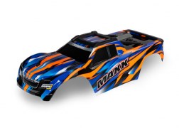 Traxxas 8918T Body Maxx orange (painted decals applied) - Hobby City NZ