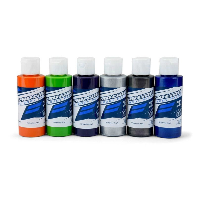 Pro-Line RCPaintSecondaryColors-OrgGrnPrpAlmChrlPrl Bl SRP