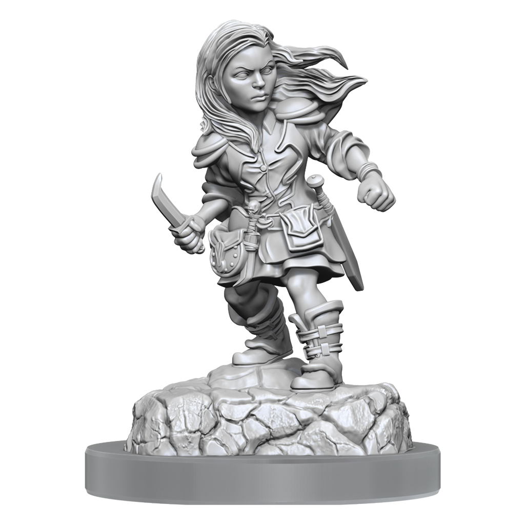 WizKids D&D Nolzur's Marvelous Miniatures: Halfling Rogue Female - WZK90403