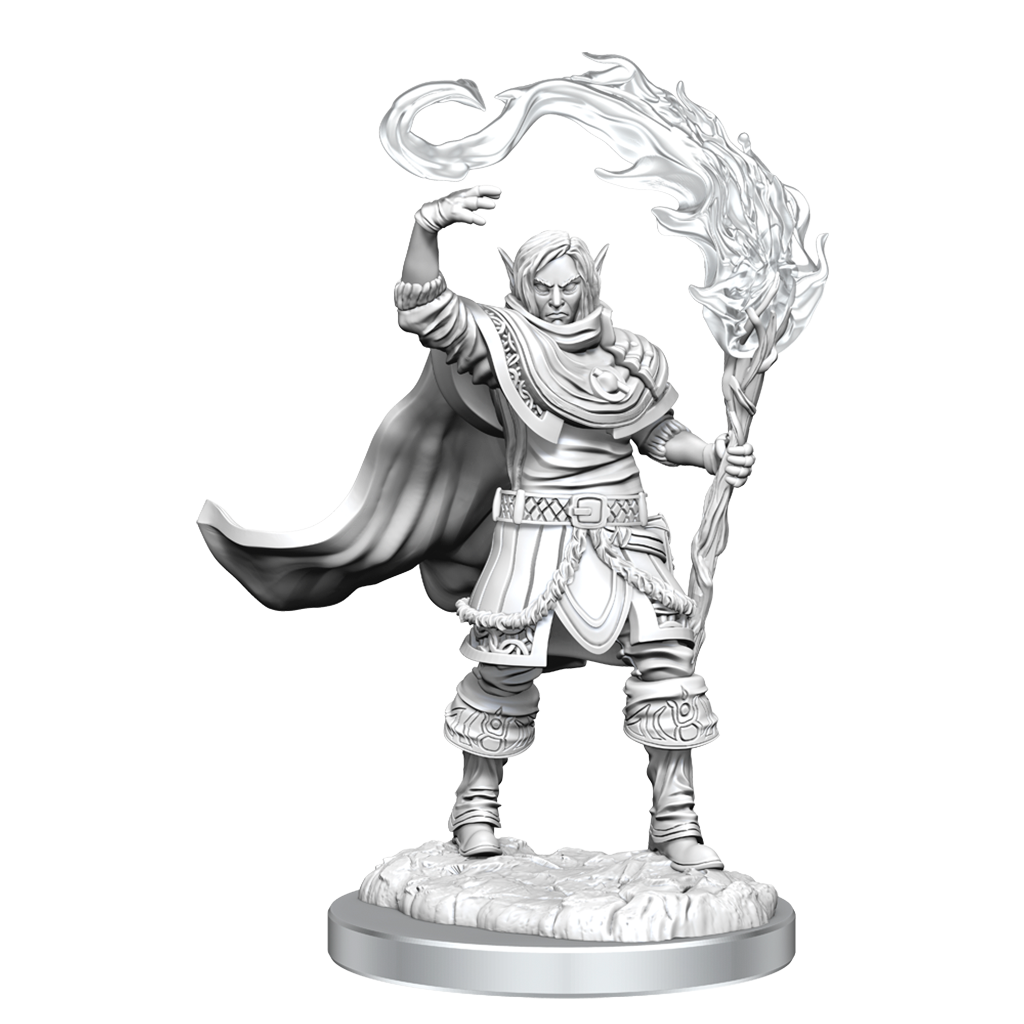 WizKids D&D Nolzurs Marvelous Unpainted Miniatures Elf Cleric Male - WZK90404