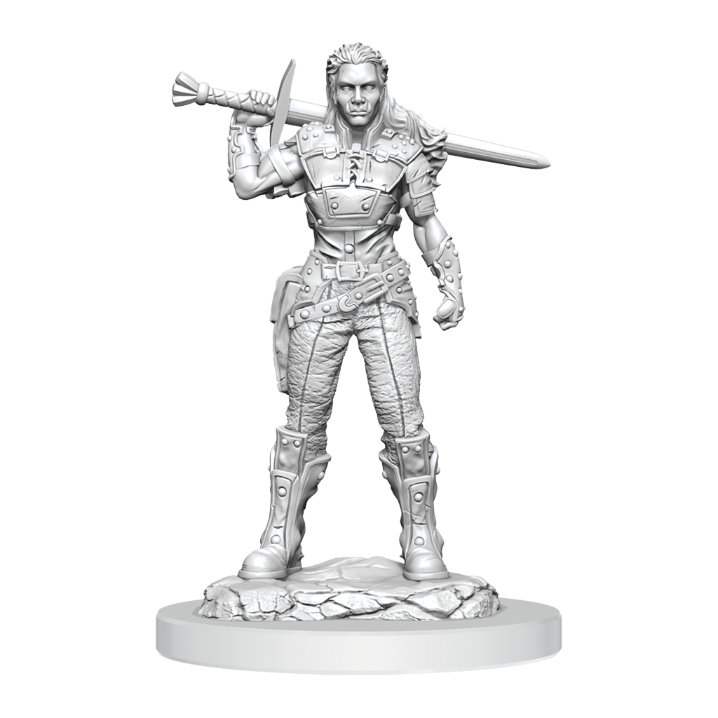 WizKids D&D Nolzur's Marvelous Miniatures: Orc Fighter Female - WZK90405