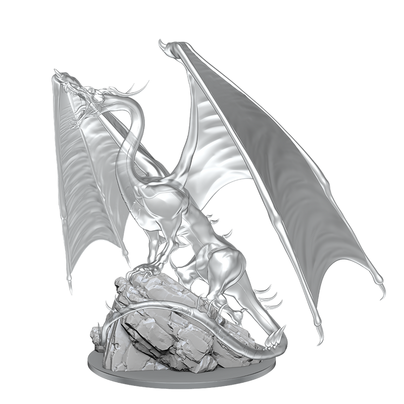 WizKids 90491 D&D Nolzurs Marvelous Miniatures: Young Emerald Dragon (9003829166317)