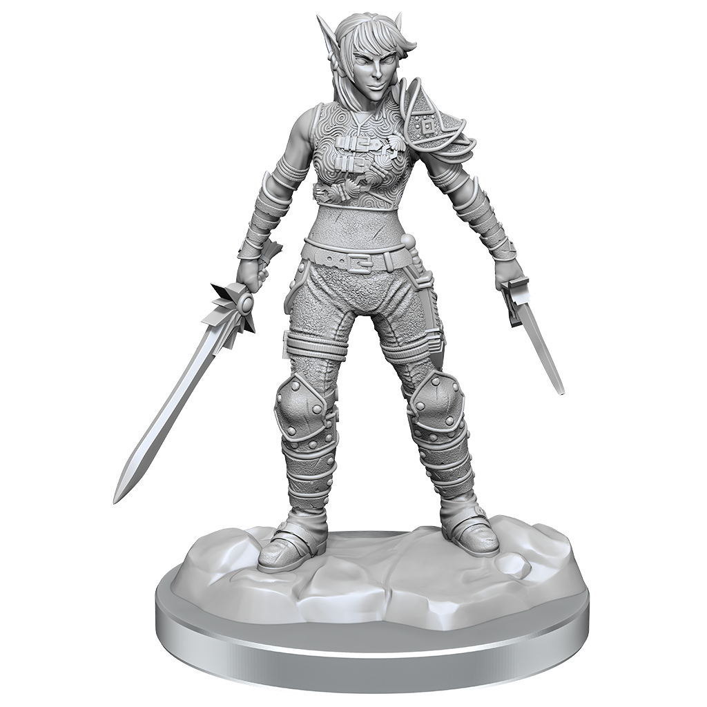 WizKids D&D Nolzur's Marvelous Miniatures: Elf Ro and Half Elf Protege - WZK90582
