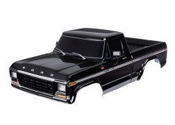 Traxxas 9230-BLK Body Ford F-150 (1979) complete black (painted decals applied) (8828010954989)
