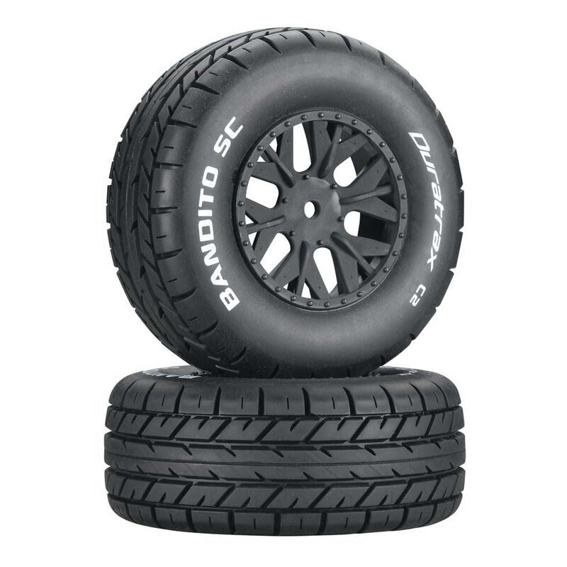 Duratrax DTXC3702 Bandito SC Tire C2 Mounted SC10 4x4 (2) by Duratrax - Hobby City NZ