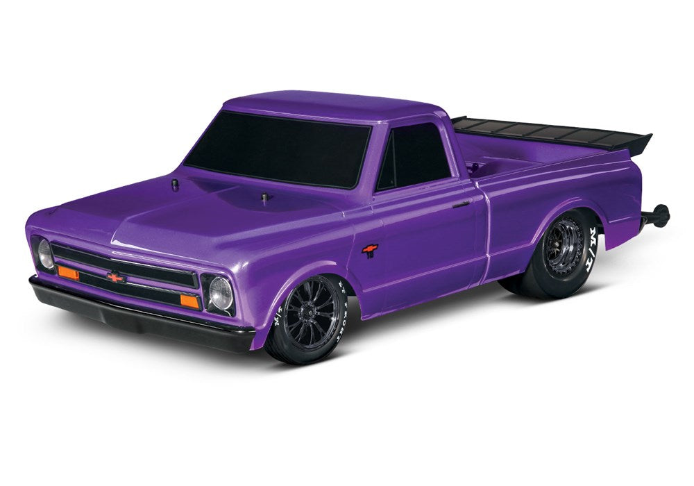 Traxxas 94076-4 - 1967 Chevrolet C10: 1/10 Drag Slash RTR With TSM (7546258292973)