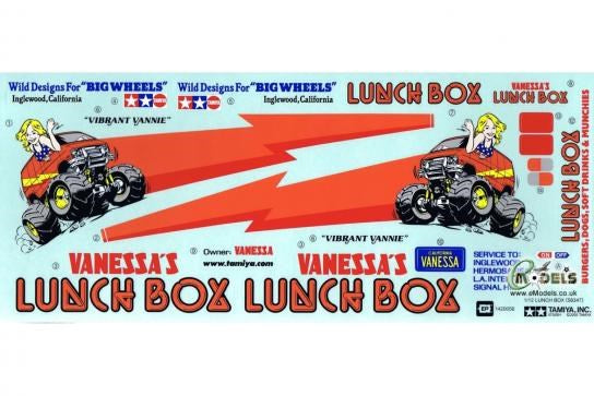 Tamiya Lunch Box Sticker 58347 RC Car Body Decal
