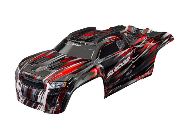 Traxxas 9511-RED Body Sledge Red Complete (8559524446445)