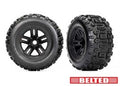 Traxxas 9573 T&W 3.8 BLK WHL W/SLDGEHMR TIRE (8404531347693)