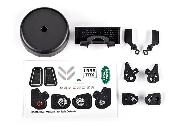 Traxxas 9720 Body accessories (fits #9712 body) (8120430133485)