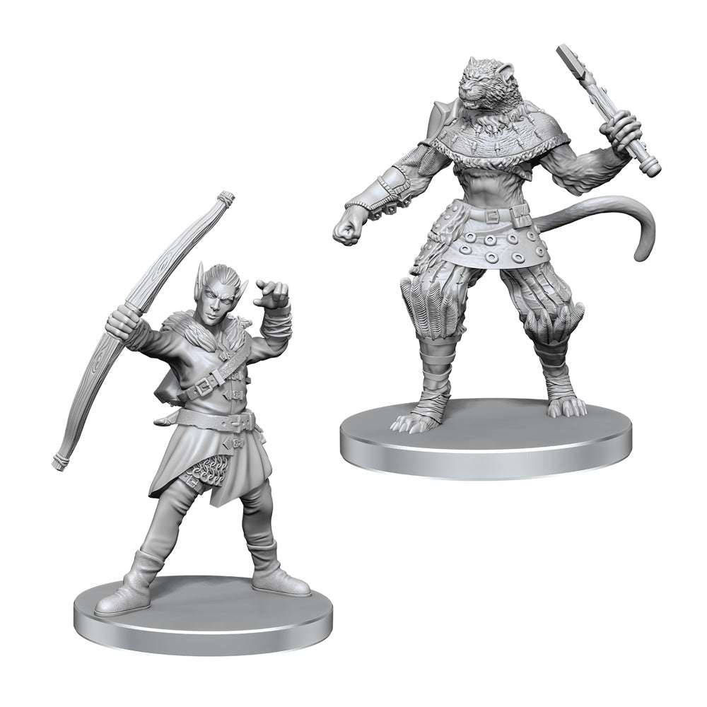 WizKids WZK97582 Pathfinder Battles Deep Cuts Elf Hunter & Catfolk Bandit
