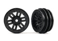 Traxxas 9768 Wheels 1.0" (black) (2) (8120434196717)