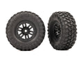 Traxxas 9773 Tires & wheels assembled (black 1.0" wheels Canyon Trail 2.2x1.0" tires) (2) (8120434786541)