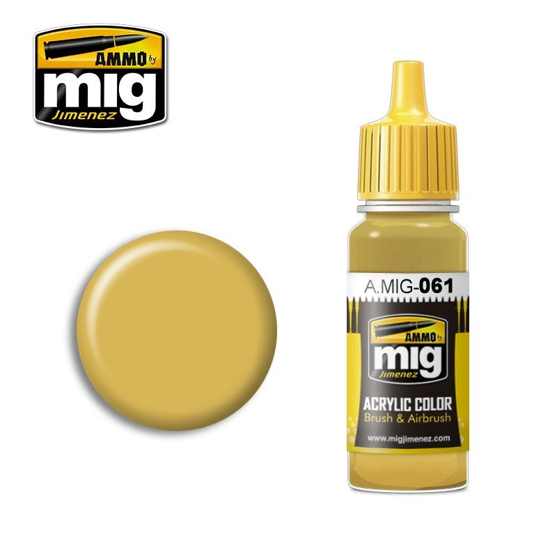 AMMO by Mig Jimenez A.MIG-0061 WARM SAND-YELLOW