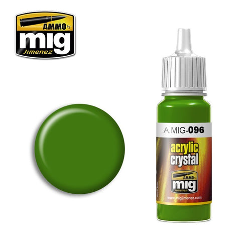 AMMO by Mig Jimenez A.MIG-0096 CRYSTAL GREEN PERISCOPE  (AND TAIL LIGHT ON) (1885155295281)