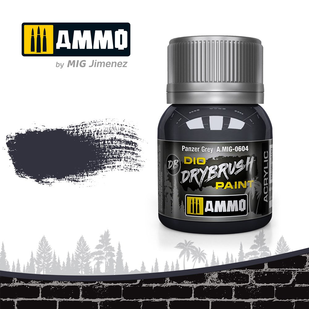 AMMO of Mig Jimenez A.MIG-0604 Drybrush Panzer Grey (6548861386801)