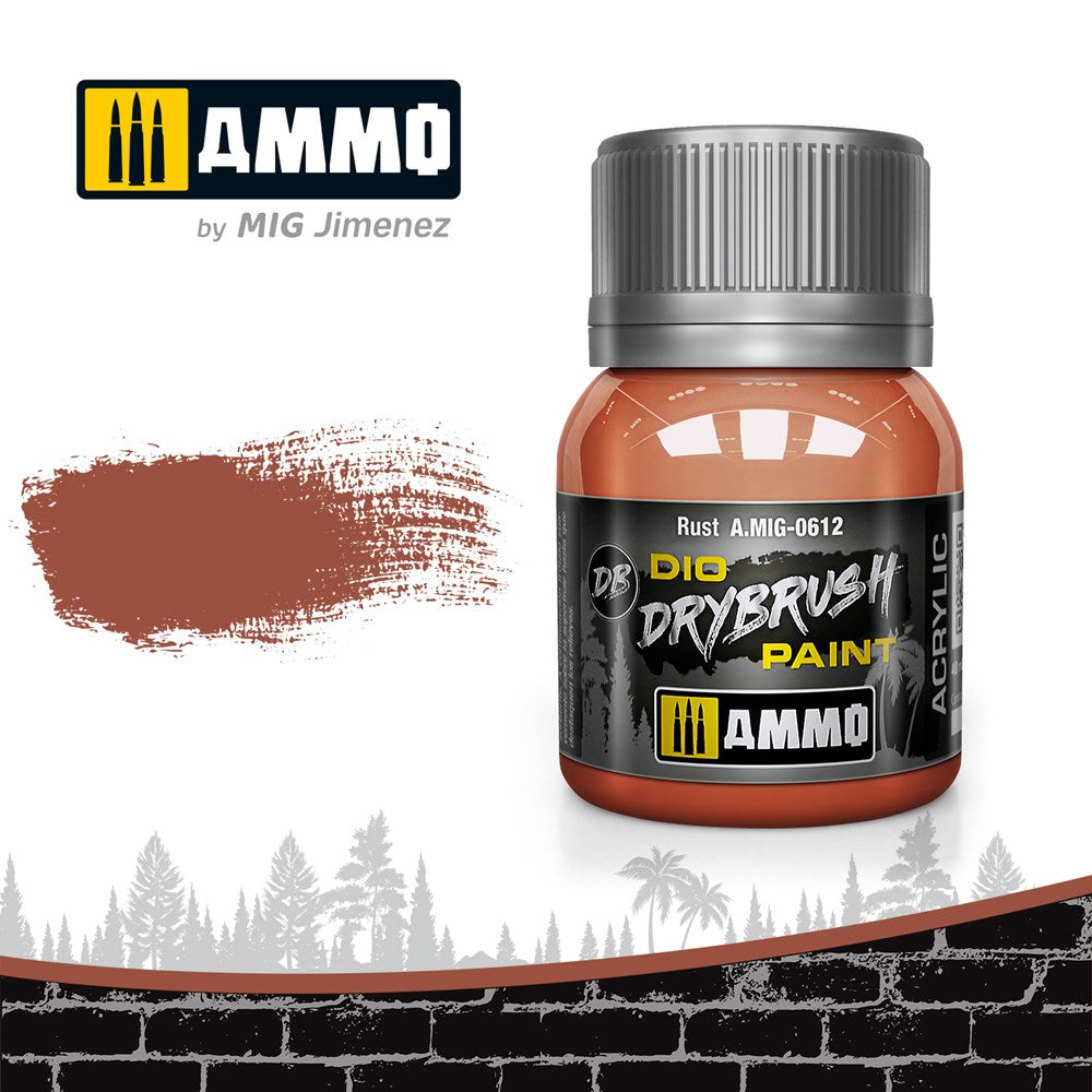 AMMO of Mig Jimenez A.MIG-0612 Drybrush Rust (6548861681713)