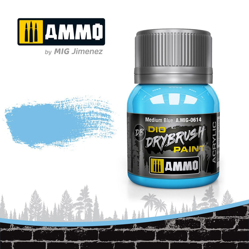 AMMO of Mig Jimenez A.MIG-0614 Drybrush Medium Blue