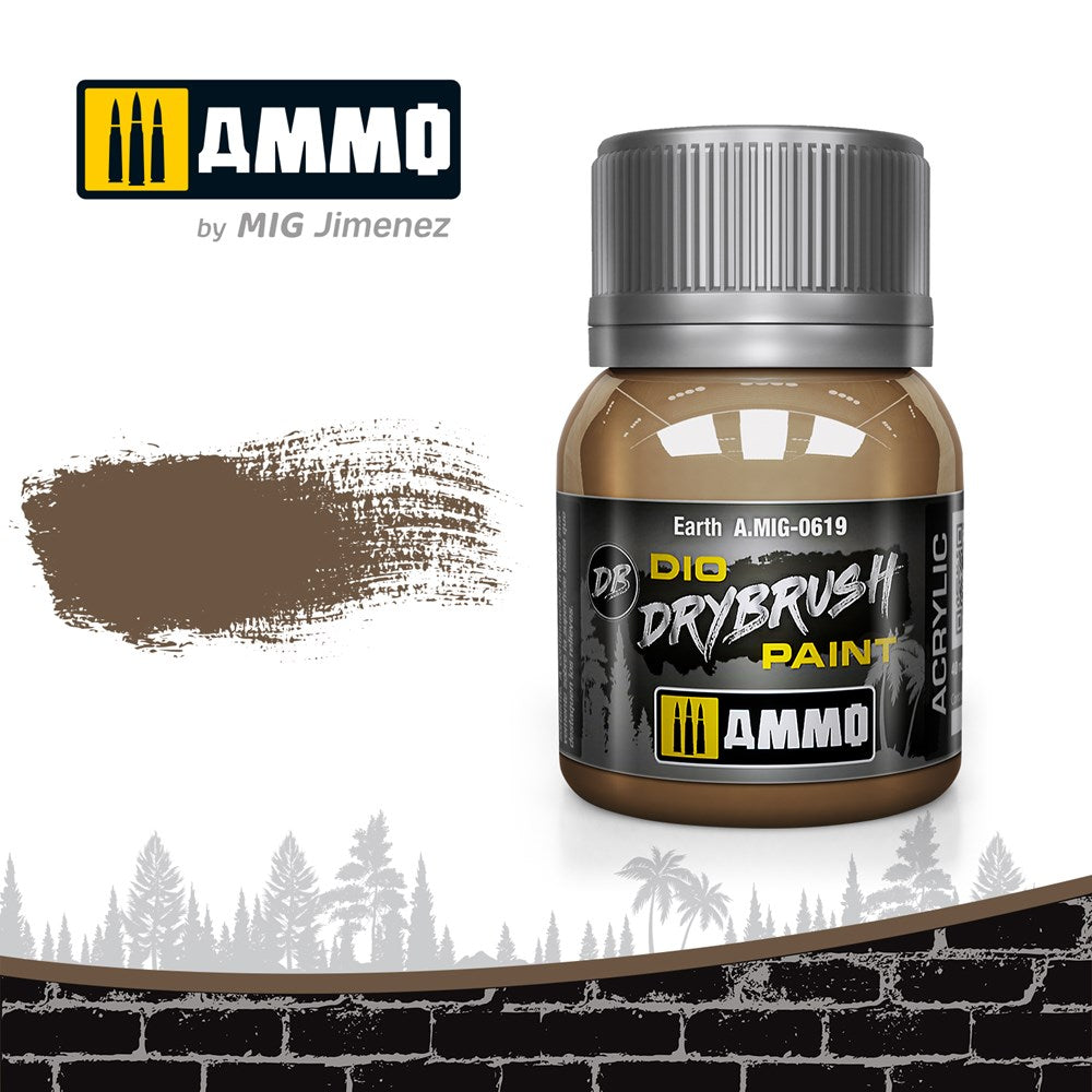 AMMO of Mig Jimenez A.MIG-0619 Drybrush Earth (6548861943857)