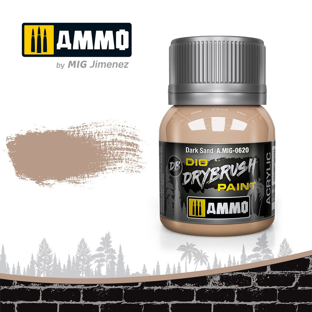 AMMO of Mig Jimenez A.MIG-0620 Drybrush Dark Sand (6548861976625)