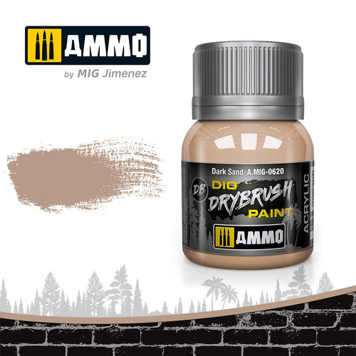 AMMO of Mig Jimenez A.MIG-0620 Drybrush Dark Sand (6548861976625)