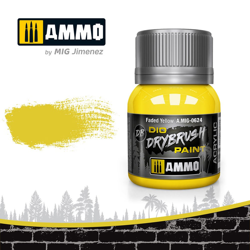 AMMO of Mig Jimenez A.MIG-0624 Drybrush Faded Yellow