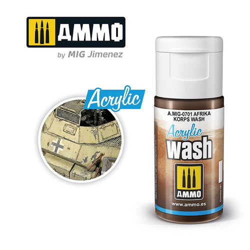 AMMO by Mig Jimenez 0701 Acrylic Filter Afrika Korps Wash (6660655185969)