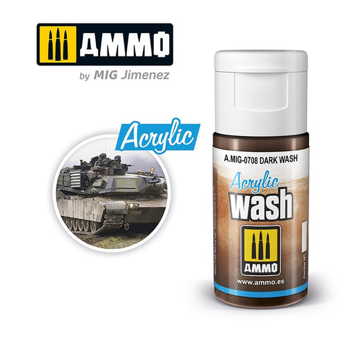 AMMO by Mig Jimenez 0708 Acrylic Filter Dark Wash (6660655480881)