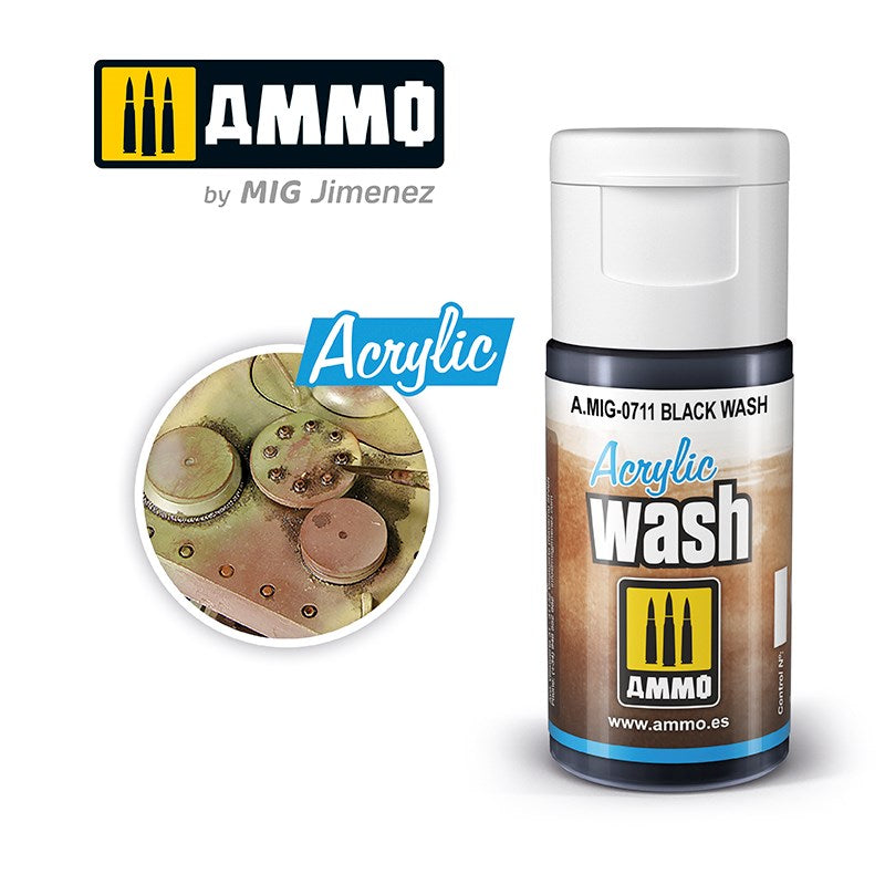 AMMO by Mig Jimenez 0711 Acrylic Filter Black Wash (6660655611953)