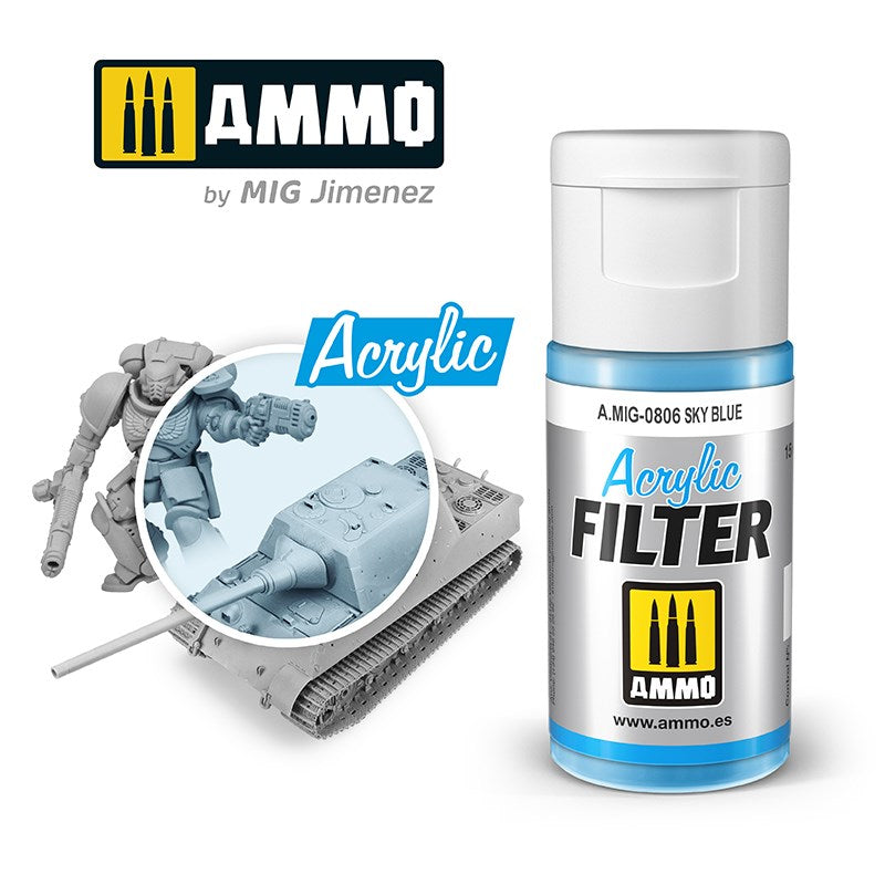 AMMO by Mig Jimenez 0806 Acrylic Filter Sky Blue