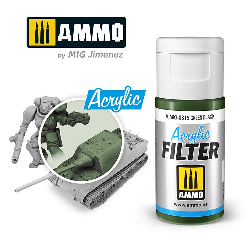 AMMO by Mig Jimenez 0815 Acrylic Filter Green Black