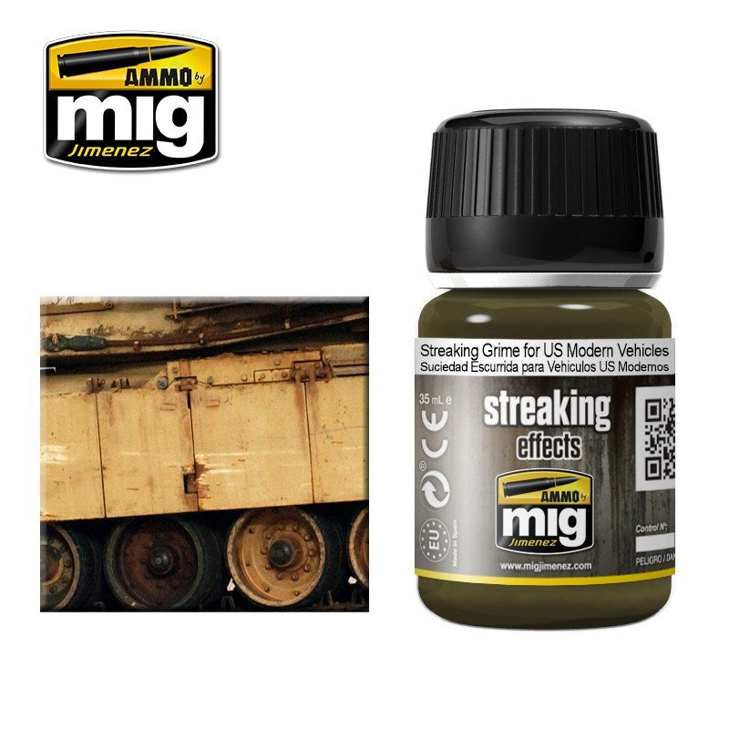 AMMO by Mig Jimenez A.MIG-1207 STREAKING GRIME FOR US MODERN VEHICLES
